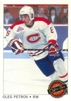 #96 Oleg Petrov - Montreal Canadiens - 1992-93 O-Pee-Chee Premier Hockey