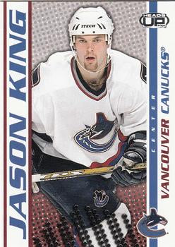 #96 Jason King - Vancouver Canucks - 2003-04 Pacific Heads Up Hockey