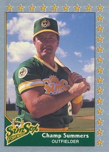 #96 Champ Summers - Fort Myers Sun Sox - 1990 Pacific Senior League Baseball