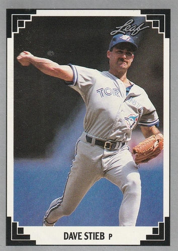 #96 Dave Stieb - Toronto Blue Jays - 1991 Leaf Baseball