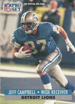 #496 Jeff Camell - Detroit Lions - 1991 Pro Set Football