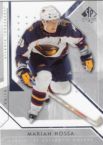 #96 Marian Hossa - Atlanta Thrashers - 2006-07 SP Authentic Hockey
