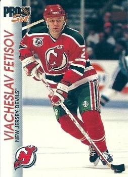 #96 Viacheslav Fetisov - New Jersey Devils - 1992-93 Pro Set Hockey