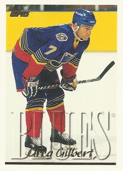 #96 Greg Gilbert - St. Louis Blues - 1995-96 Topps Hockey