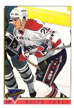 #96 Keith Jones - Washington Capitals - 1993-94 Topps Premier Hockey