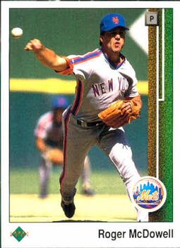 #296 Roger McDowell - New York Mets - 1989 Upper Deck Baseball