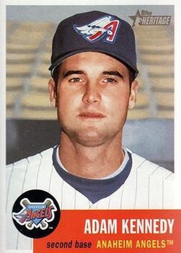 #96 Adam Kennedy - Anaheim Angels - 2002 Topps Heritage Baseball