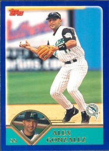 #96 Alex Gonzalez - Florida Marlins - 2003 Topps Baseball