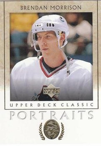 #96 Brendan Morrison - Vancouver Canucks - 2002-03 Upper Deck Classic Portraits Hockey