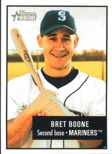 #96 Bret Boone - Seattle Mariners - 2003 Bowman Heritage Baseball