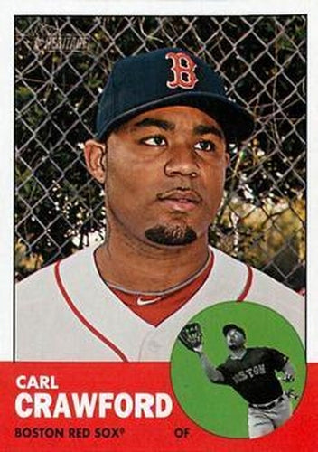 #96 Carl Crawford - Boston Red Sox - 2012 Topps Heritage Baseball