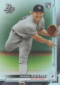 #96 Chance Adams - New York Yankees - 2019 Bowman Platinum Baseball