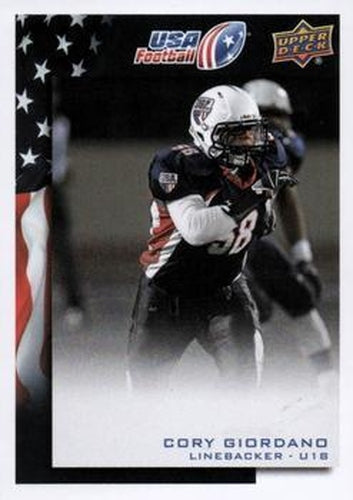 #96 Cory Giordano - USA - 2014 Upper Deck USA Football