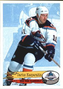 #96 Darius Kasparaitis - New York Islanders - 1995-96 Panini Hockey Stickers