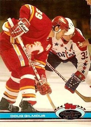 #96 Doug Gilmour - Calgary Flames - 1991-92 Stadium Club Hockey