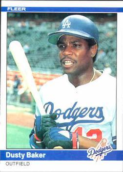#96 Dusty Baker - Los Angeles Dodgers - 1984 Fleer Baseball