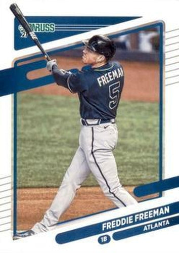 #96 Freddie Freeman - Atlanta Braves - 2021 Donruss Baseball