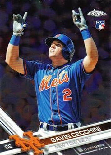 #96 Gavin Cecchini - New York Mets - 2017 Topps Chrome Baseball