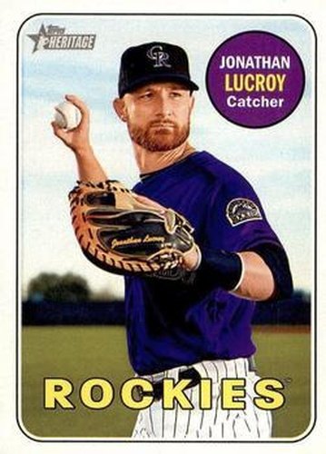 #96 Jonathan Lucroy - Colorado Rockies - 2018 Topps Heritage Baseball