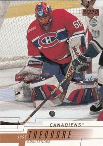#96 Jose Theodore - Montreal Canadiens - 2000-01 Upper Deck Hockey