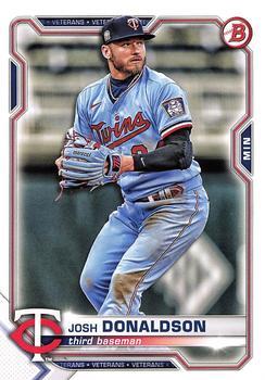 #96 Josh Donaldson - Minnesota Twins - 2021 Bowman Baseball