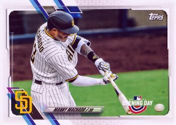 #96 Manny Machado - San Diego Padres - 2021 Topps Opening Day Baseball