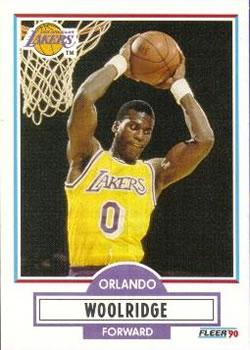 #96 Orlando Woolridge - Los Angeles Lakers - 1990-91 Fleer Basketball