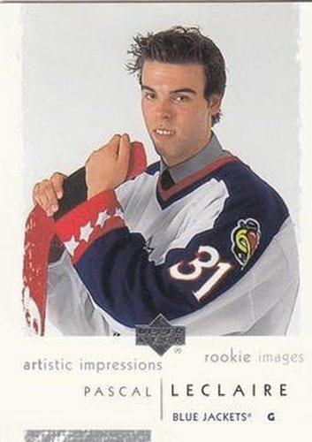 #96 Pascal LeClaire - Columbus Blue Jackets - 2002-03 UD Artistic Impressions Hockey