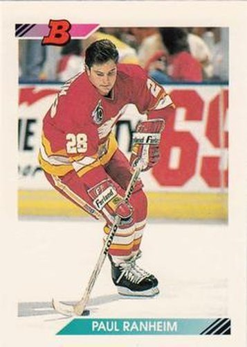 #96 Paul Ranheim - Calgary Flames - 1992-93 Bowman Hockey