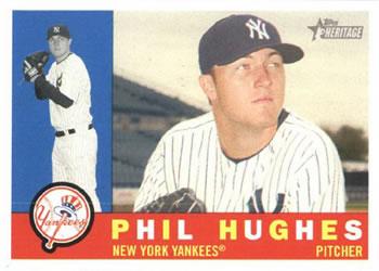 #96 Phil Hughes - New York Yankees - 2009 Topps Heritage Baseball