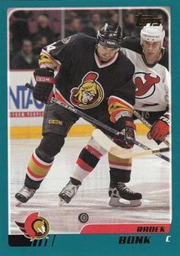 #96 Radek Bonk - Ottawa Senators - 2003-04 Topps Hockey