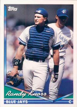 #96 Randy Knorr - Toronto Blue Jays - 1994 Topps Baseball