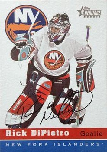 #96 Rick DiPietro - New York Islanders - 2000-01 Topps Heritage Hockey