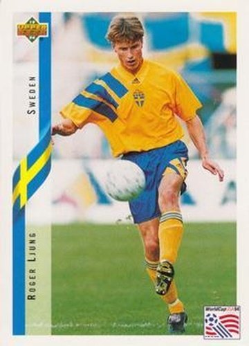 #96 Roger Ljung - Sweden - 1994 Upper Deck World Cup Contenders English/Spanish Soccer