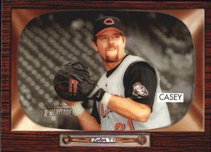#96 Sean Casey - Cincinnati Reds - 2004 Bowman Heritage Baseball