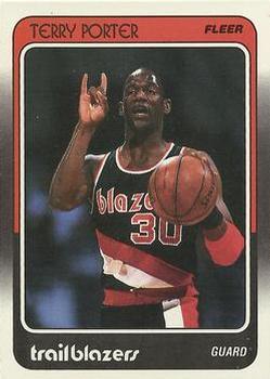 #96 Terry Porter - Portland Trail Blazers - 1988-89 Fleer Basketball