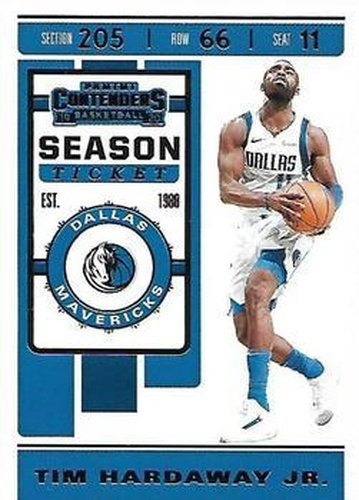 #96 Tim Hardaway Jr. - Dallas Mavericks - 2019-20 Panini Contenders Basketball
