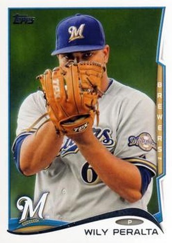 #96 Wily Peralta - Milwaukee Brewers - 2014 Topps Baseball