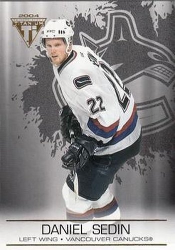 #96 Daniel Sedin - Vancouver Canucks - 2003-04 Pacific Private Stock Titanium Hockey