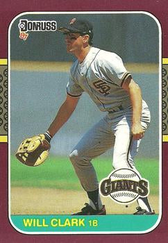 #96 Will Clark - San Francisco Giants - 1987 Donruss Opening Day Baseball