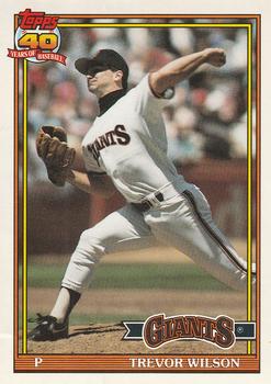 #96 Trevor Wilson - San Francisco Giants - 1991 O-Pee-Chee Baseball
