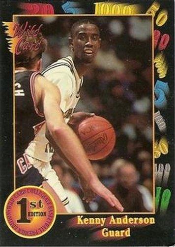 #96 Kenny Anderson - Georgia Tech - 1991-92 Wild Card Basketball