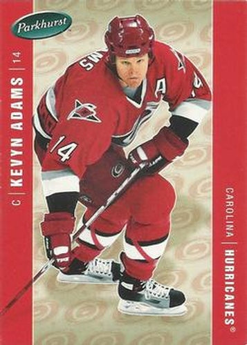 #96 Kevyn Adams - Carolina Hurricanes - 2005-06 Parkhurst Hockey