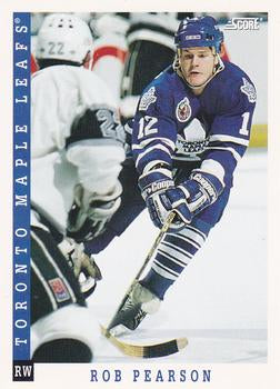 #96 Rob Pearson - Toronto Maple Leafs - 1993-94 Score Canadian Hockey