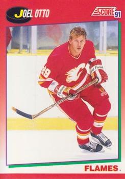 #96 Joel Otto - Calgary Flames - 1991-92 Score Canadian Hockey