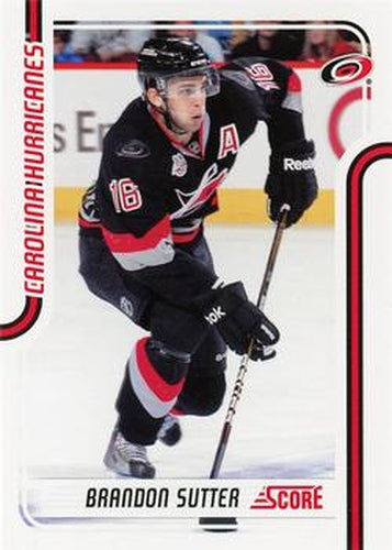 #96 Brandon Sutter - Carolina Hurricanes - 2011-12 Score Hockey