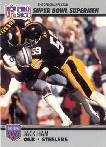 #96 Jack Ham - Pittsburgh Steelers - 1990-91 Pro Set Super Bowl XXV Silver Anniversary Football