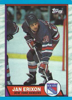 #96 Jan Erixon - New York Rangers - 1989-90 Topps Hockey