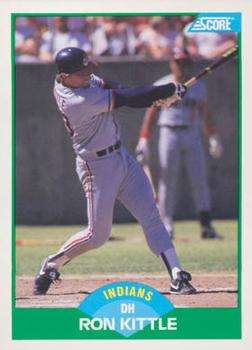 #96 Ron Kittle - Cleveland Indians - 1989 Score Baseball