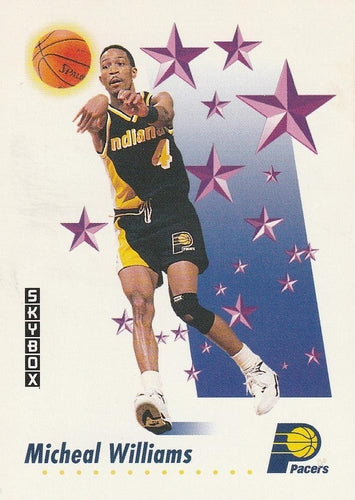 #496 Micheal Williams - Indiana Pacers - 1991-92 SkyBox Basketball